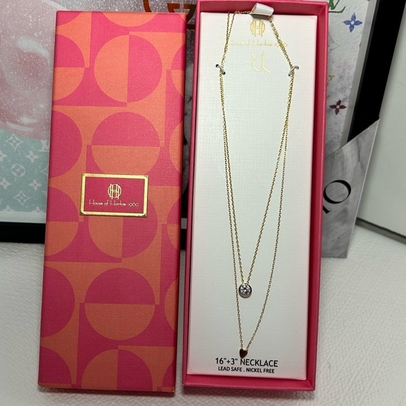 House Of Harlow  Set of 2 necklace gold toned - Picture 5 of 7